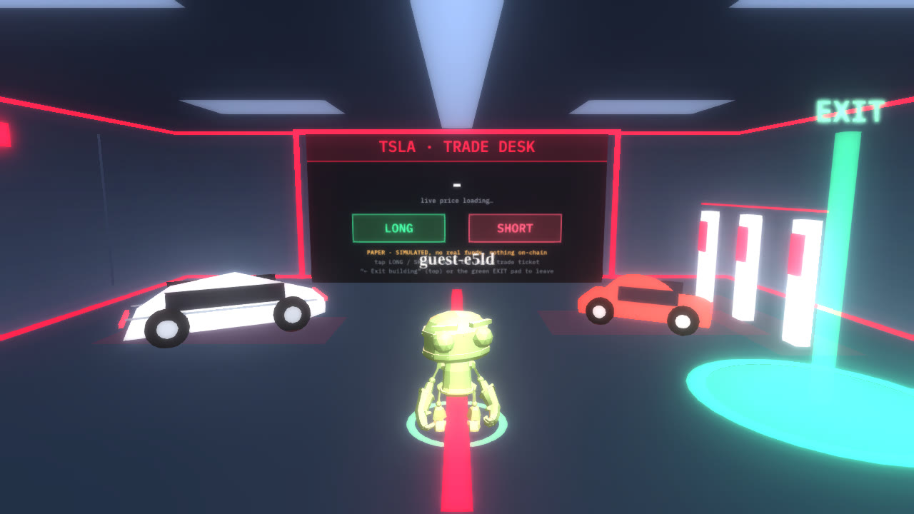 Tesla showroom interior